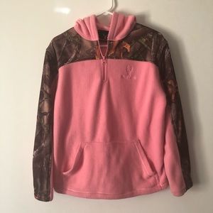 Huntworth pink and camp hoodie